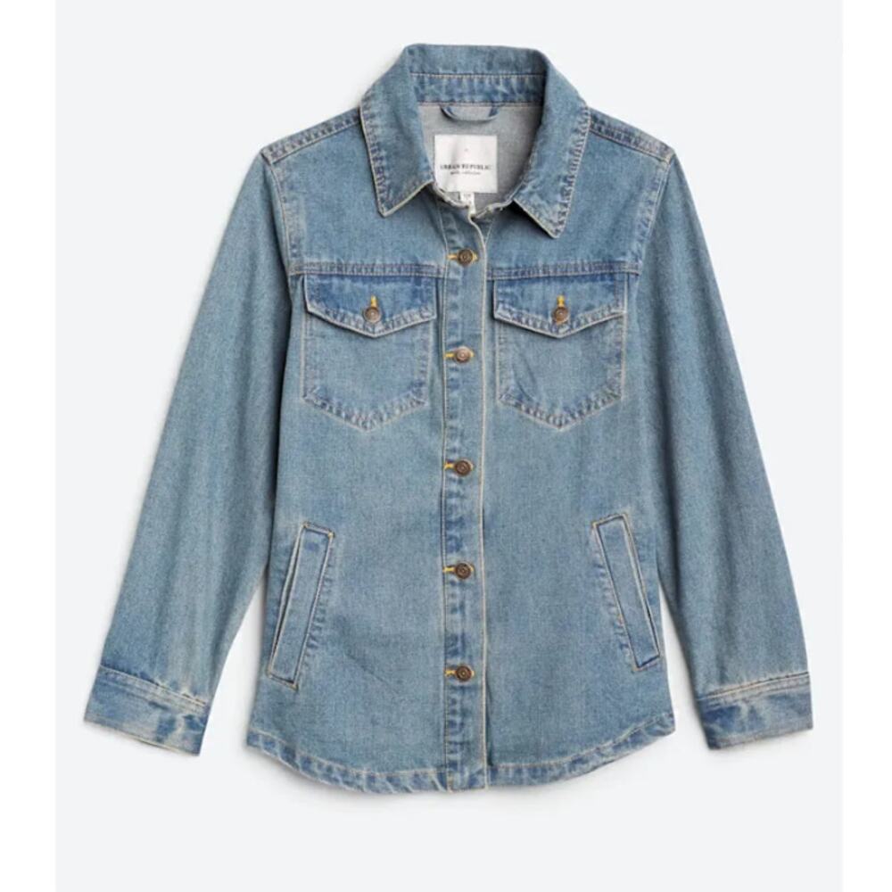 Urban Republic Harlie Denim Jacket Girls 7/8 NWT Classic Light Wash